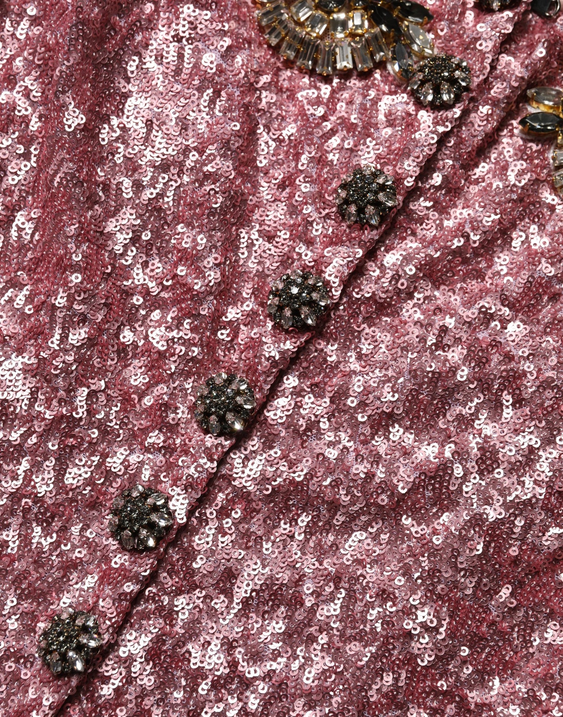 Dolce & Gabbana Pink Embellished Sequined Evening Gown Dress | Regal Royce