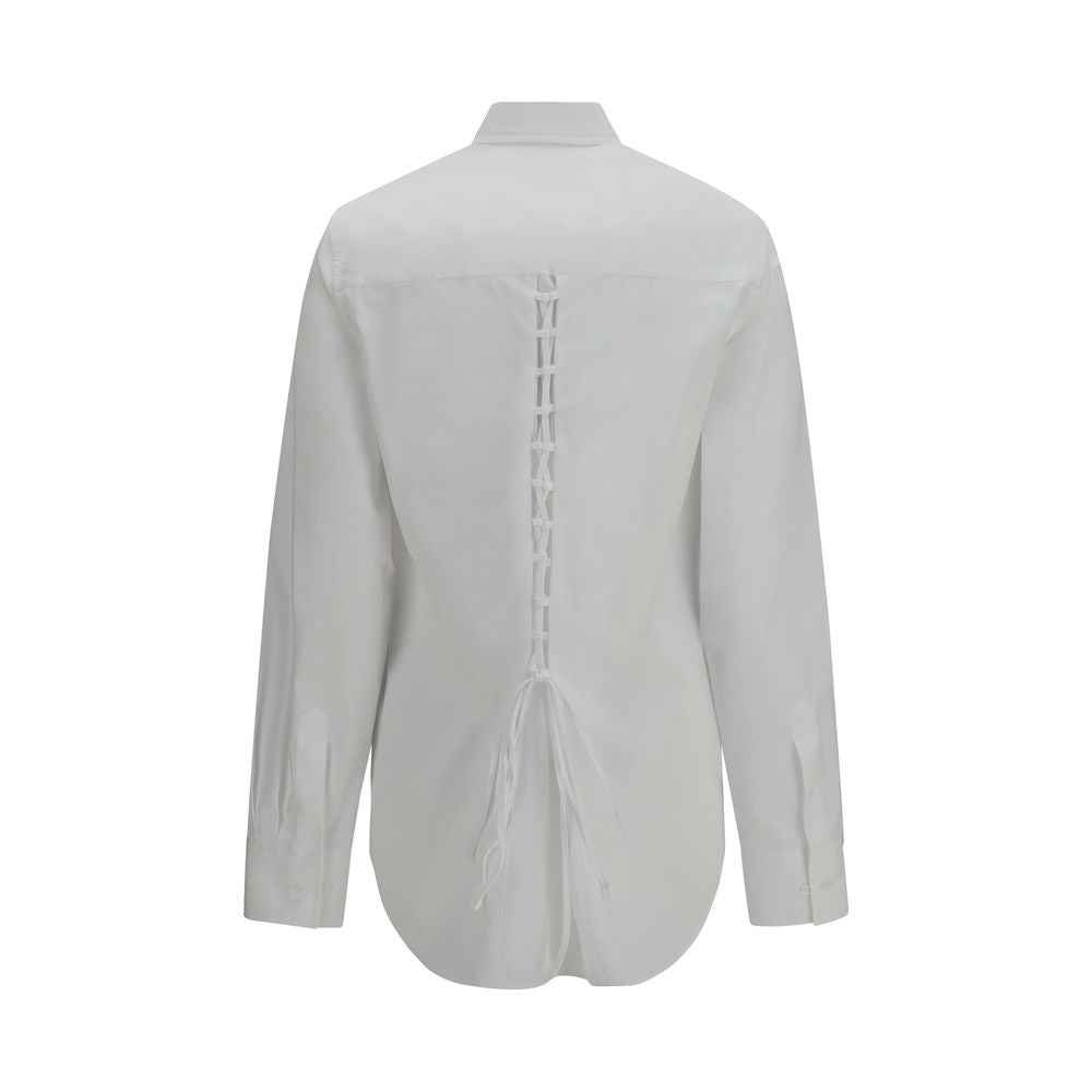 Ermanno Scervino White Cotton Dress Shirt | Regal Royce