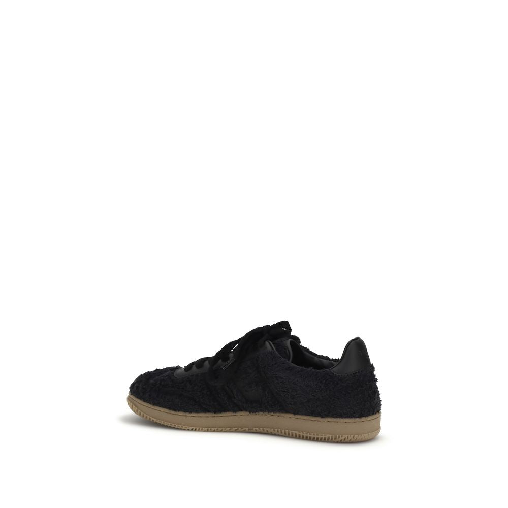 Balmain Black Suede Leather Low Top Sneakers | Regal Royce