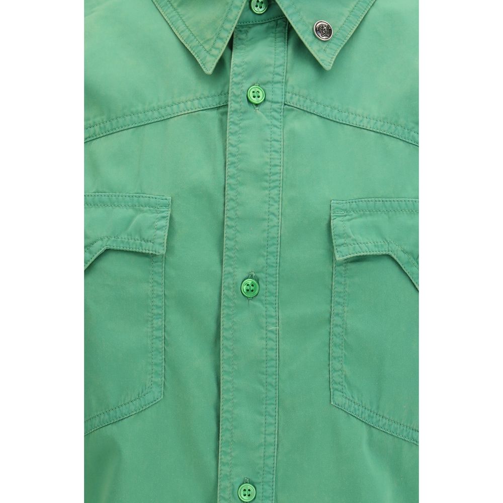 Versace Bicolor Cotton Shortsleeve Shirt | Regal Royce
