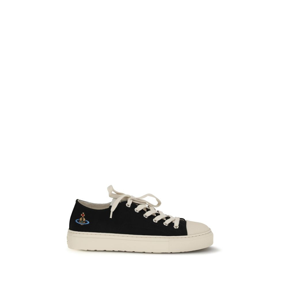 Vivienne Westwood Black Fabric Low Top Sneakers | Regal Royce