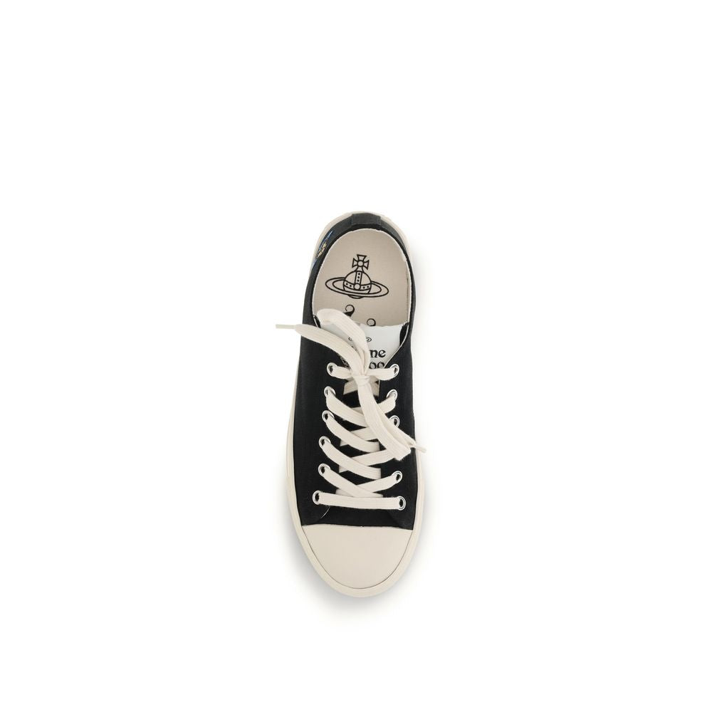 Vivienne Westwood Black Fabric Low Top Sneakers | Regal Royce