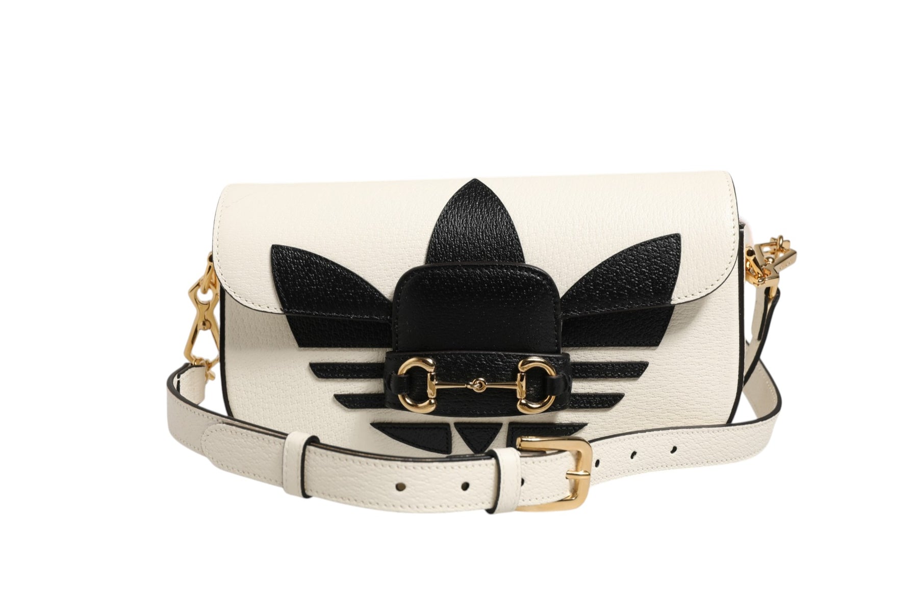 Gucci x Adidas Horsebit 1955 Shoulder Bag Black/White | Regal Royce