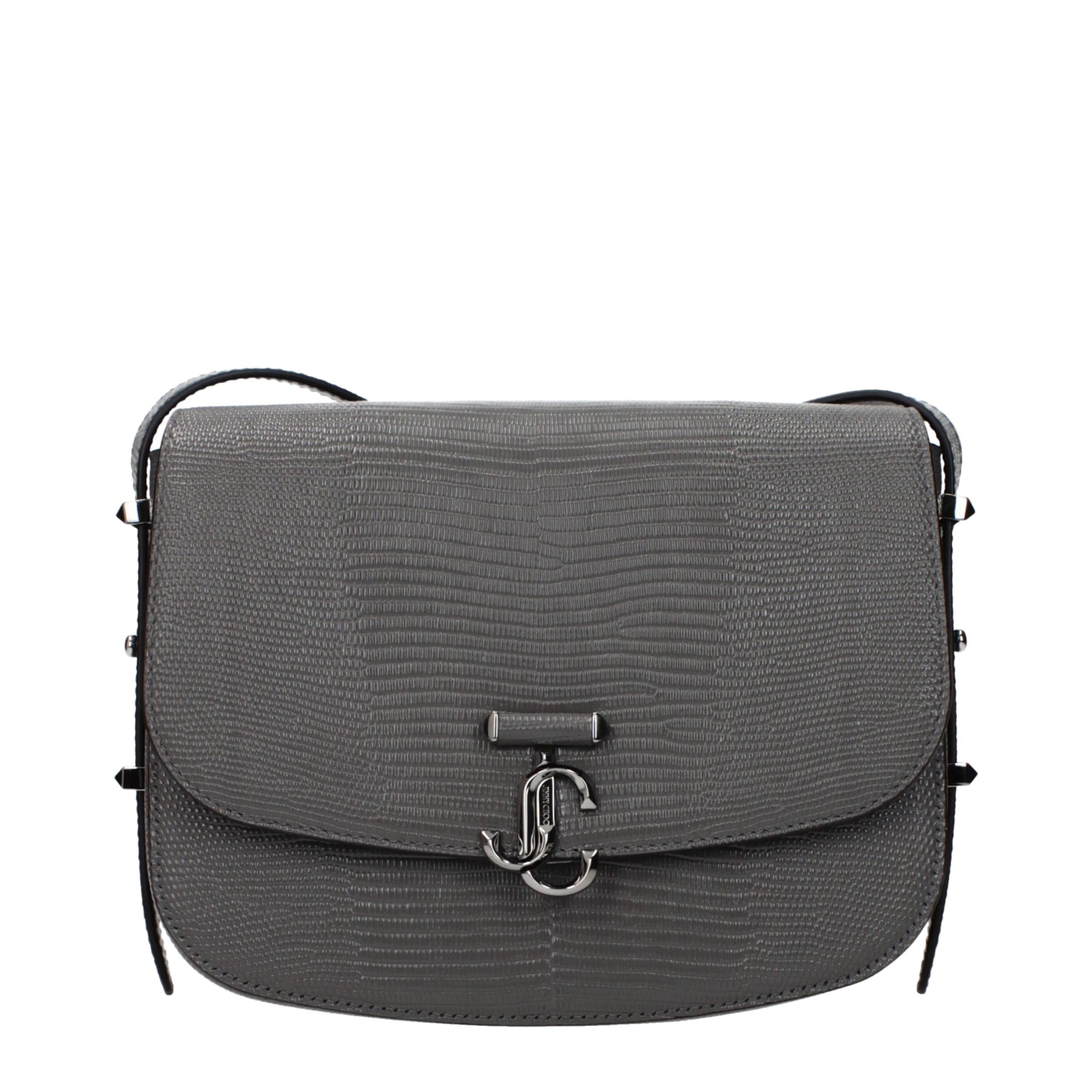 Jimmy Choo Gray Leather Crossbody Bag | Regal Royce