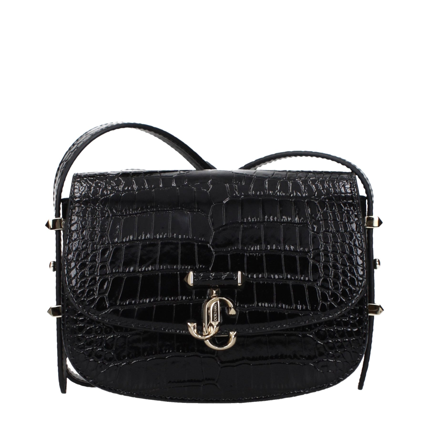 Jimmy Choo Black Leather Crossbody Bag | Regal Royce