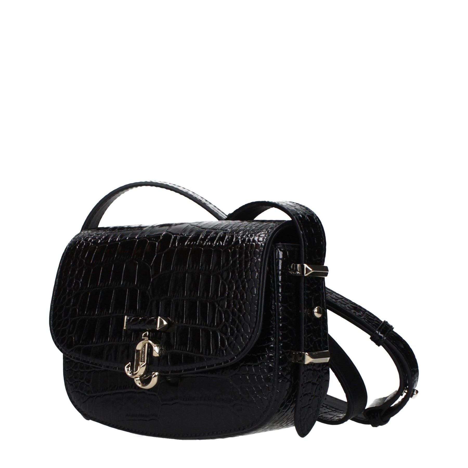 Jimmy Choo Black Leather Crossbody Bag | Regal Royce