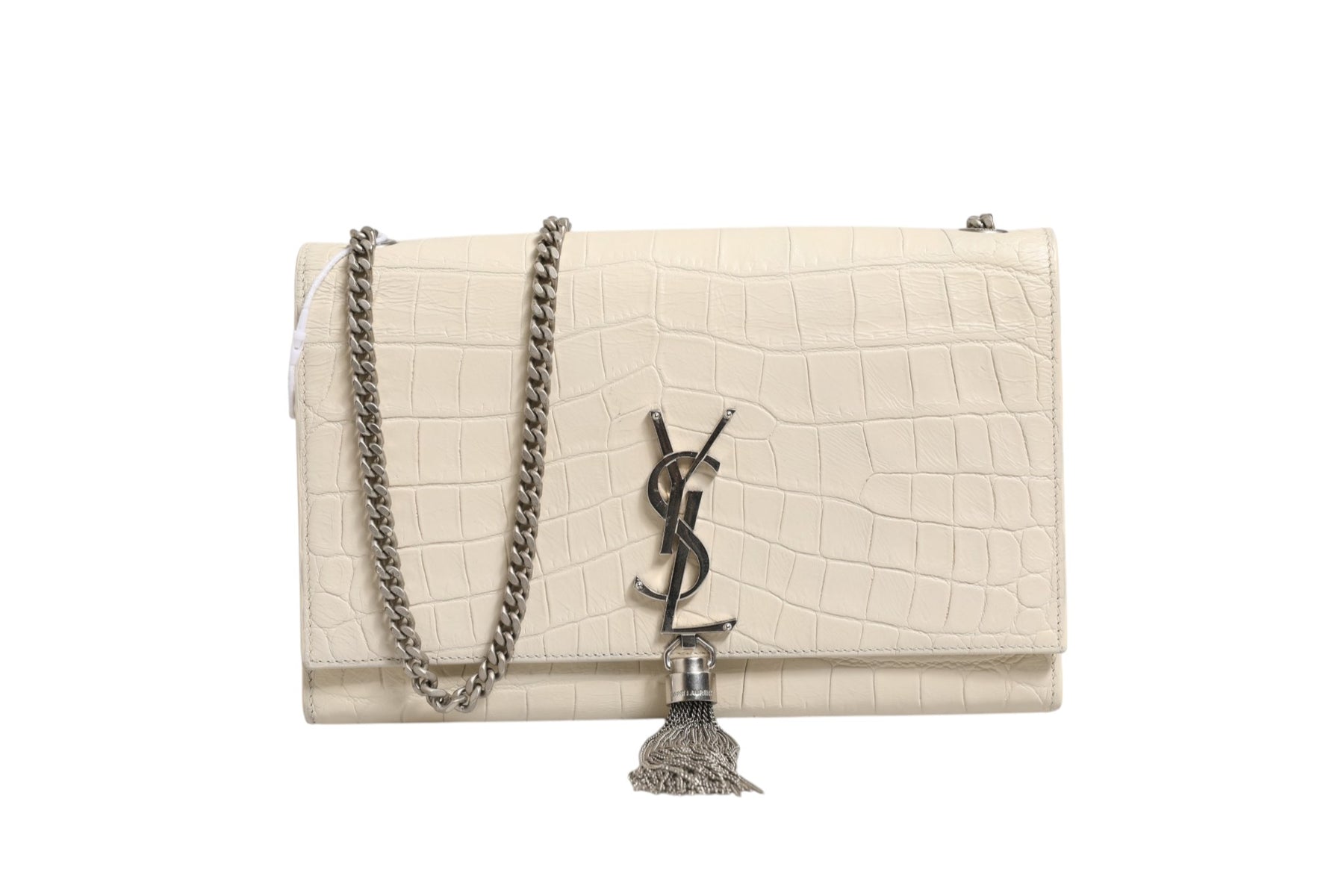 Saint Laurent Kate Tassel Small Croc-Embossed Leather | Regal Royce