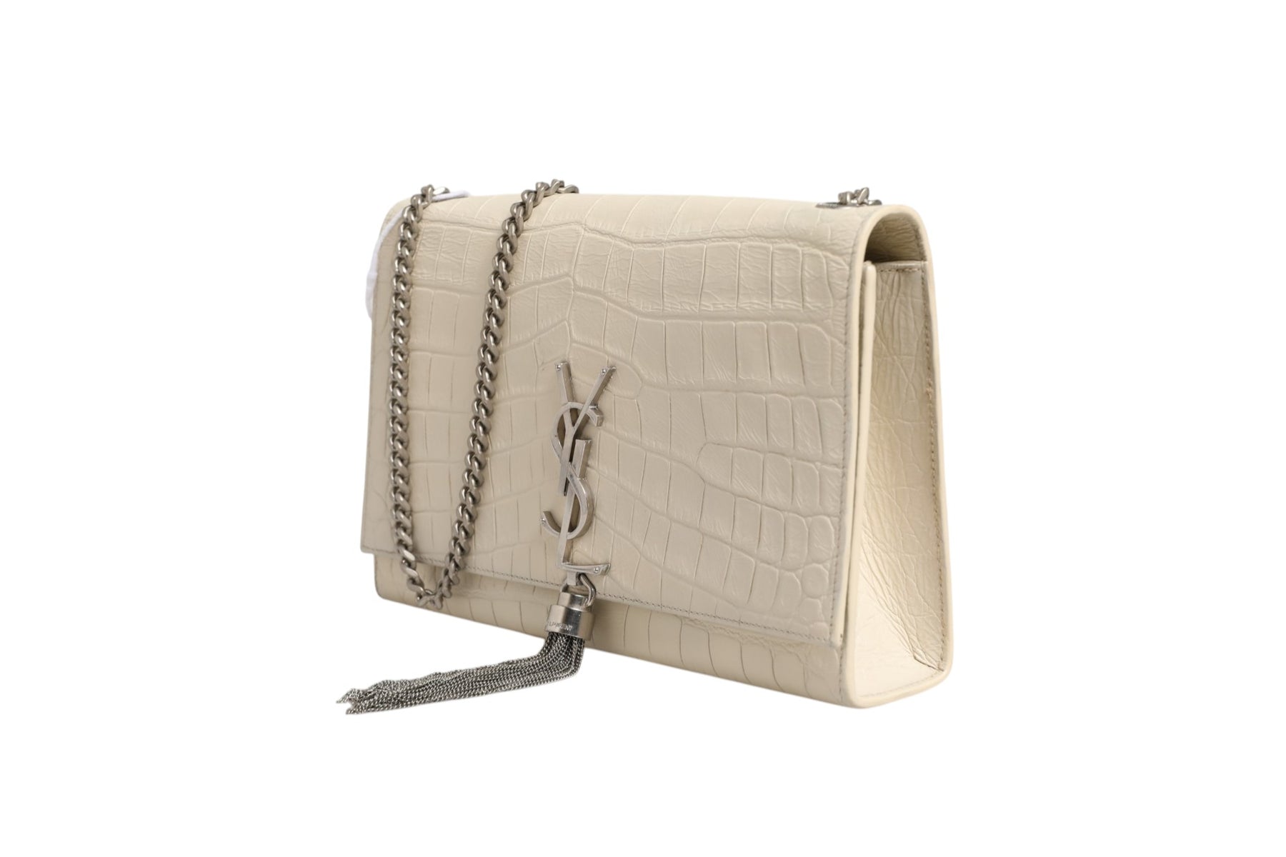 Saint Laurent Kate Tassel Small Croc-Embossed Leather | Regal Royce