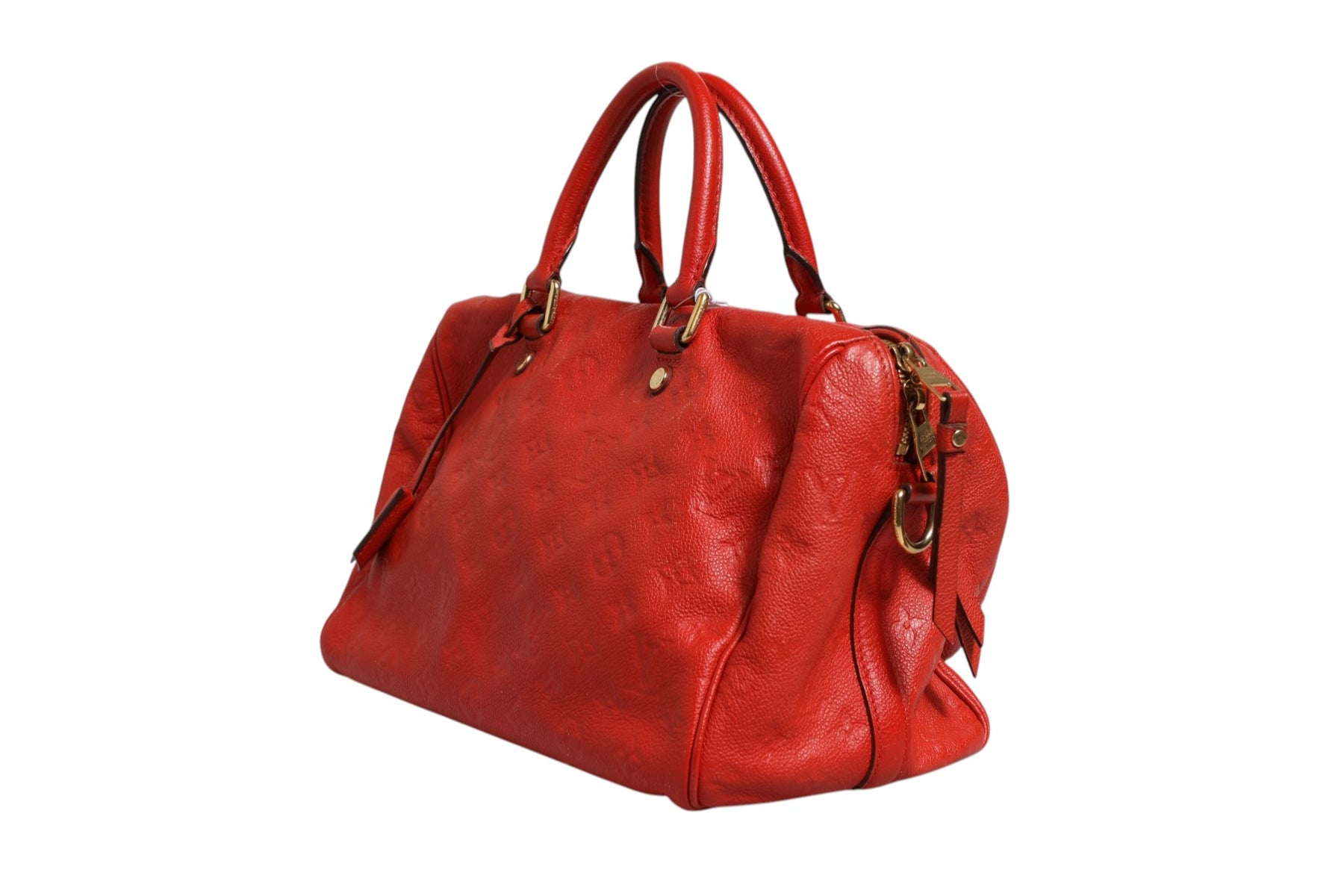 Louis Vuitton Red Monogram Empreinte Speedy Bandouliere 30 | Regal Royce