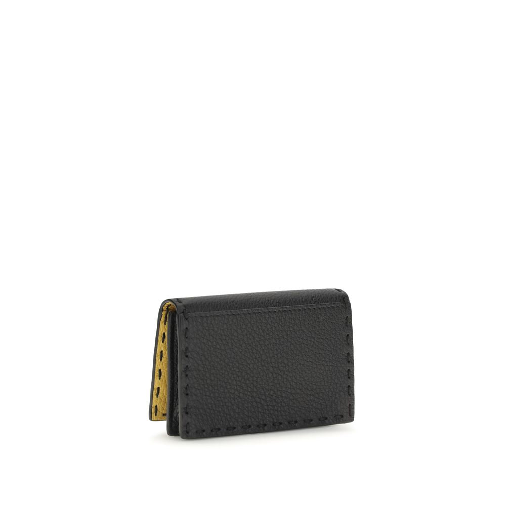 Fendi Black Calf Leather Bos Taurus Wallet | Regal Royce