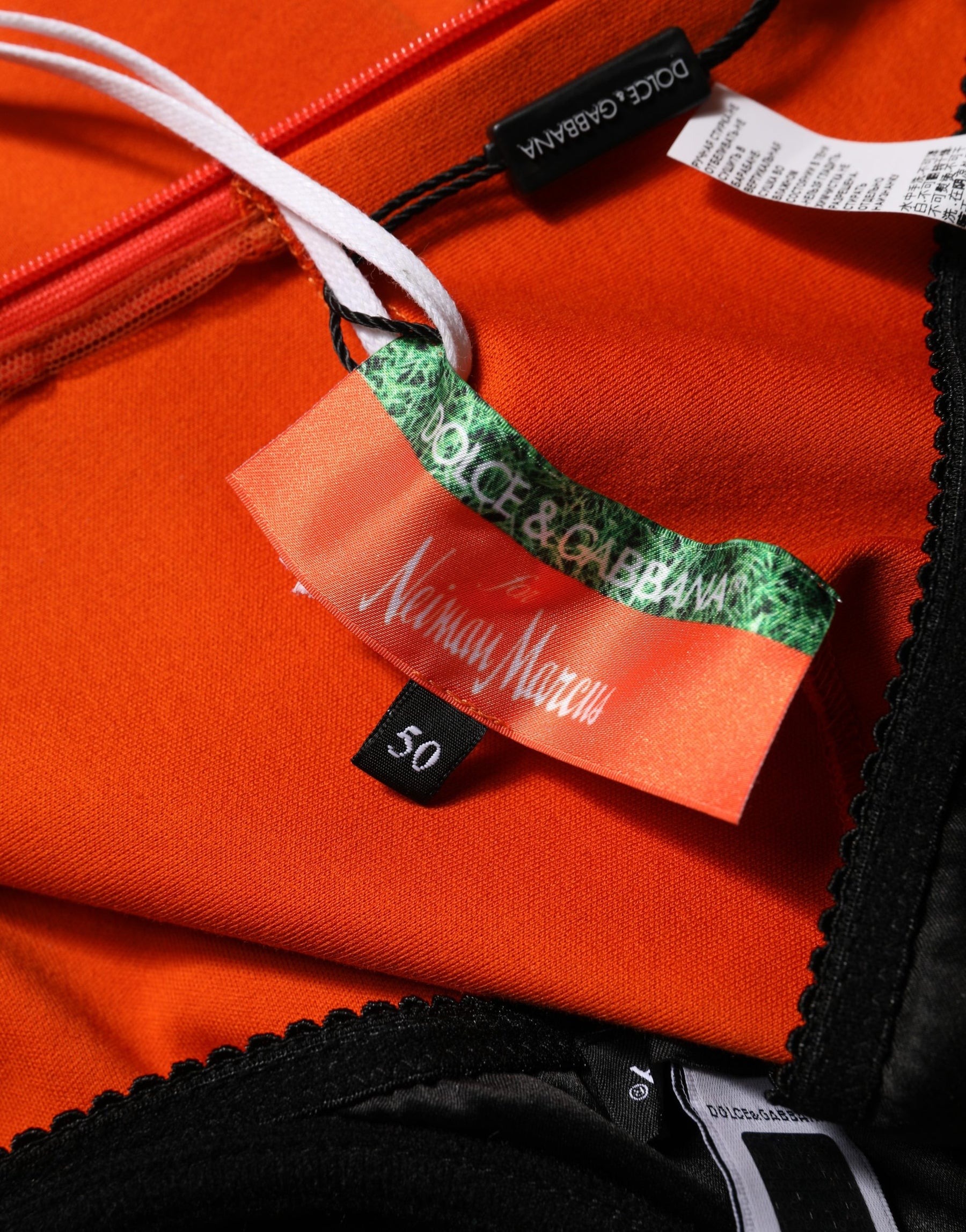 Dolce & Gabbana Orange Cotton Superbowl Football Inspired Mini Dress | Regal Royce