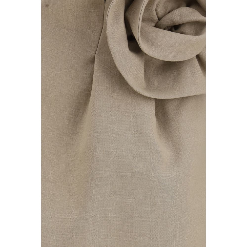 Magda Butrym Beige Linen Mini Skirt | Regal Royce