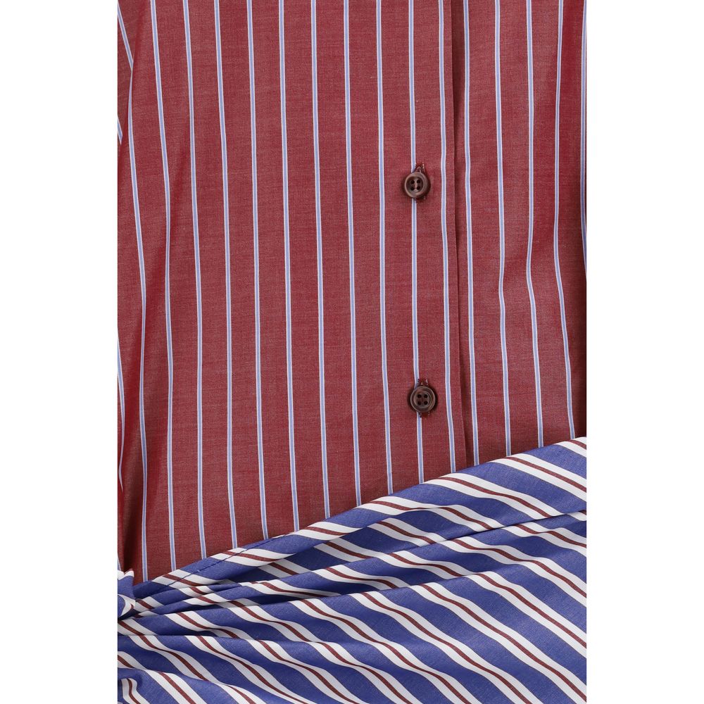 The Andamane Bordeaux Cotton Casual Dress | Regal Royce
