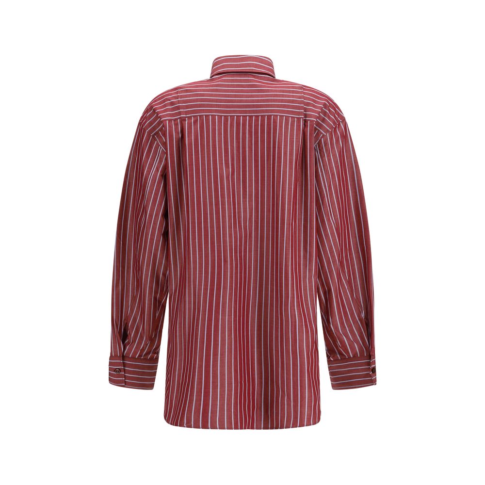The Andamane Bordeaux Polyester Pattern Shirt | Regal Royce