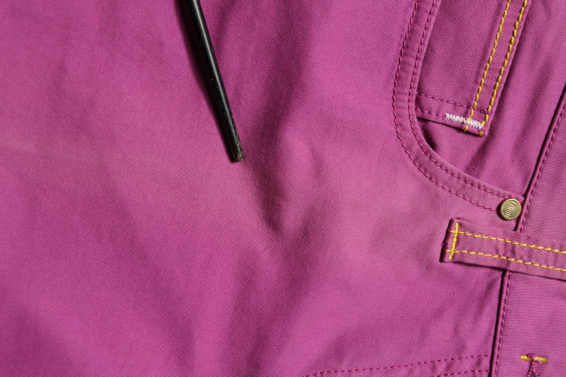 Alviero Martini Prima Classe Purple Cotton Slim Fit Denim Trouser Jeans | Regal Royce