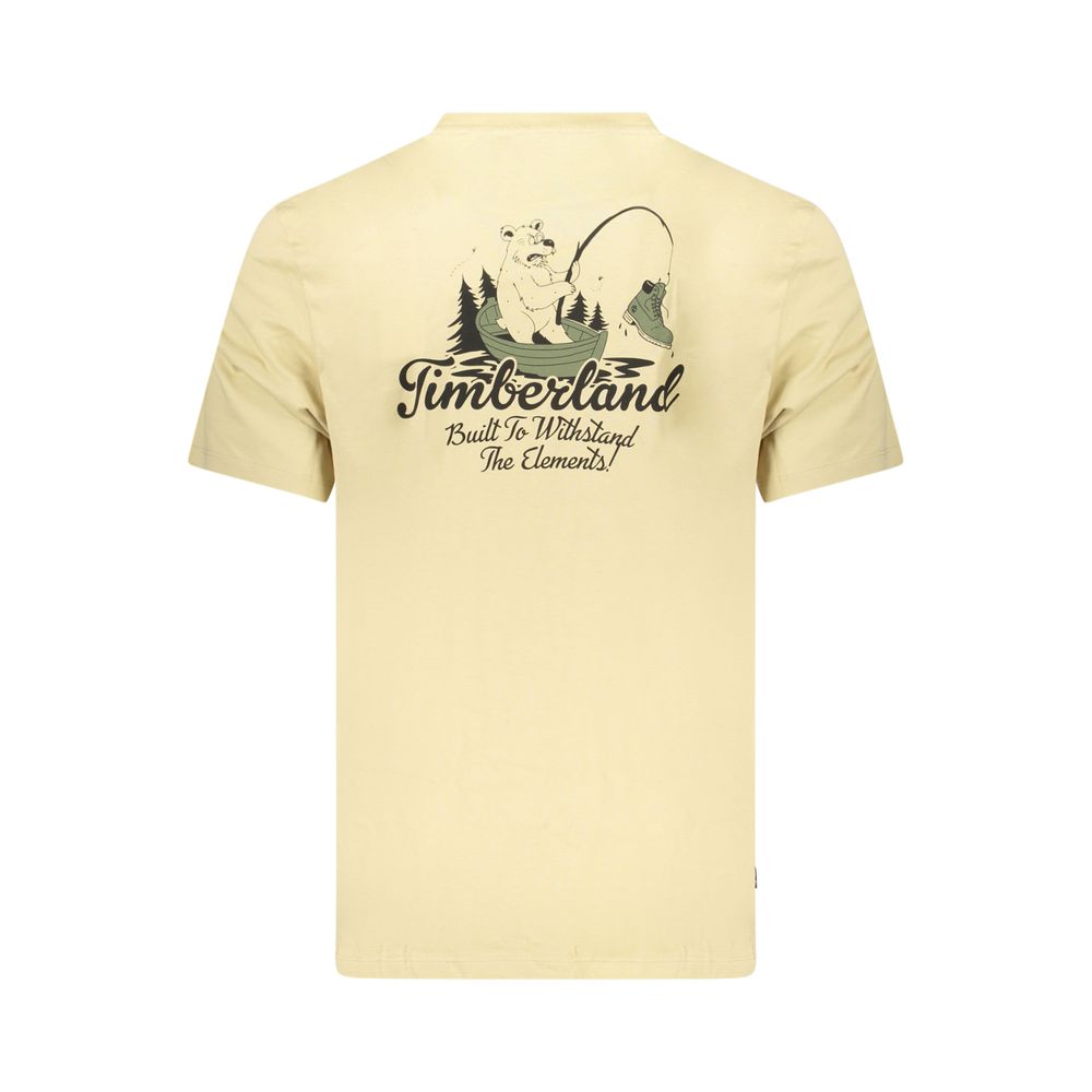 Timberland Beige Cotton Men's T-Shirt | Regal Royce