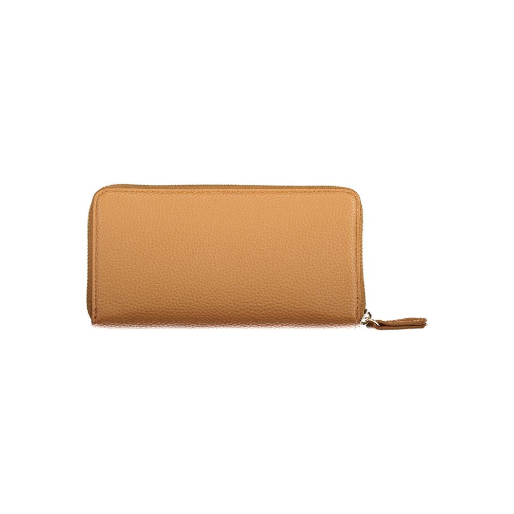 Mario Valentino Brown Polyurethane Women's Wallet | Regal Royce