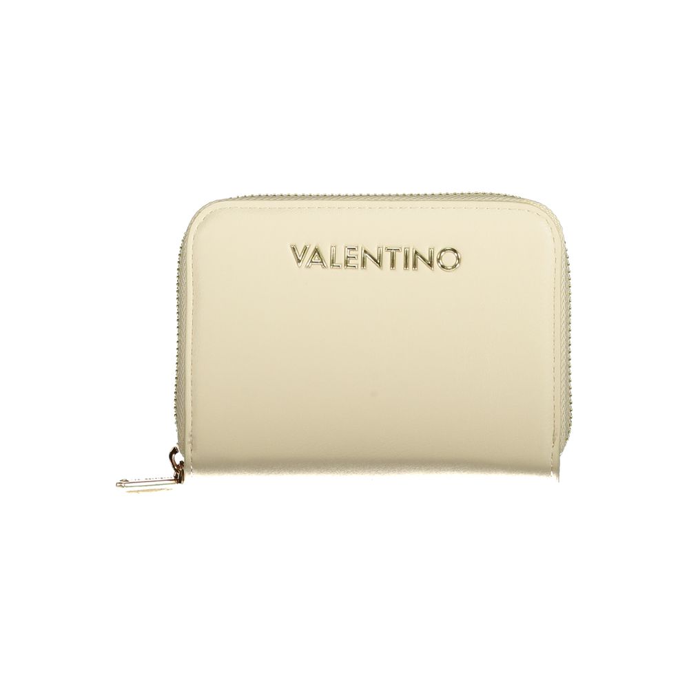 Mario Valentino Beige Polyurethane Women's Wallet | Regal Royce