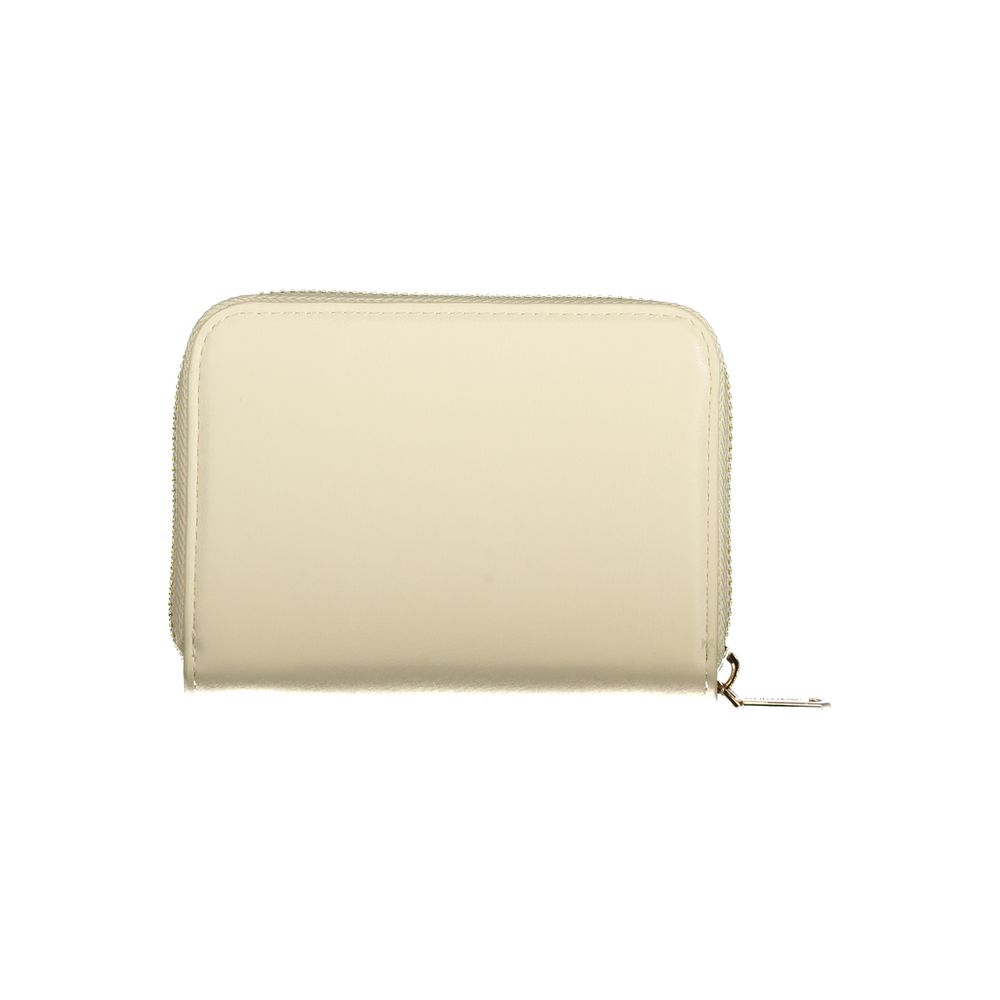 Mario Valentino Beige Polyurethane Women's Wallet | Regal Royce