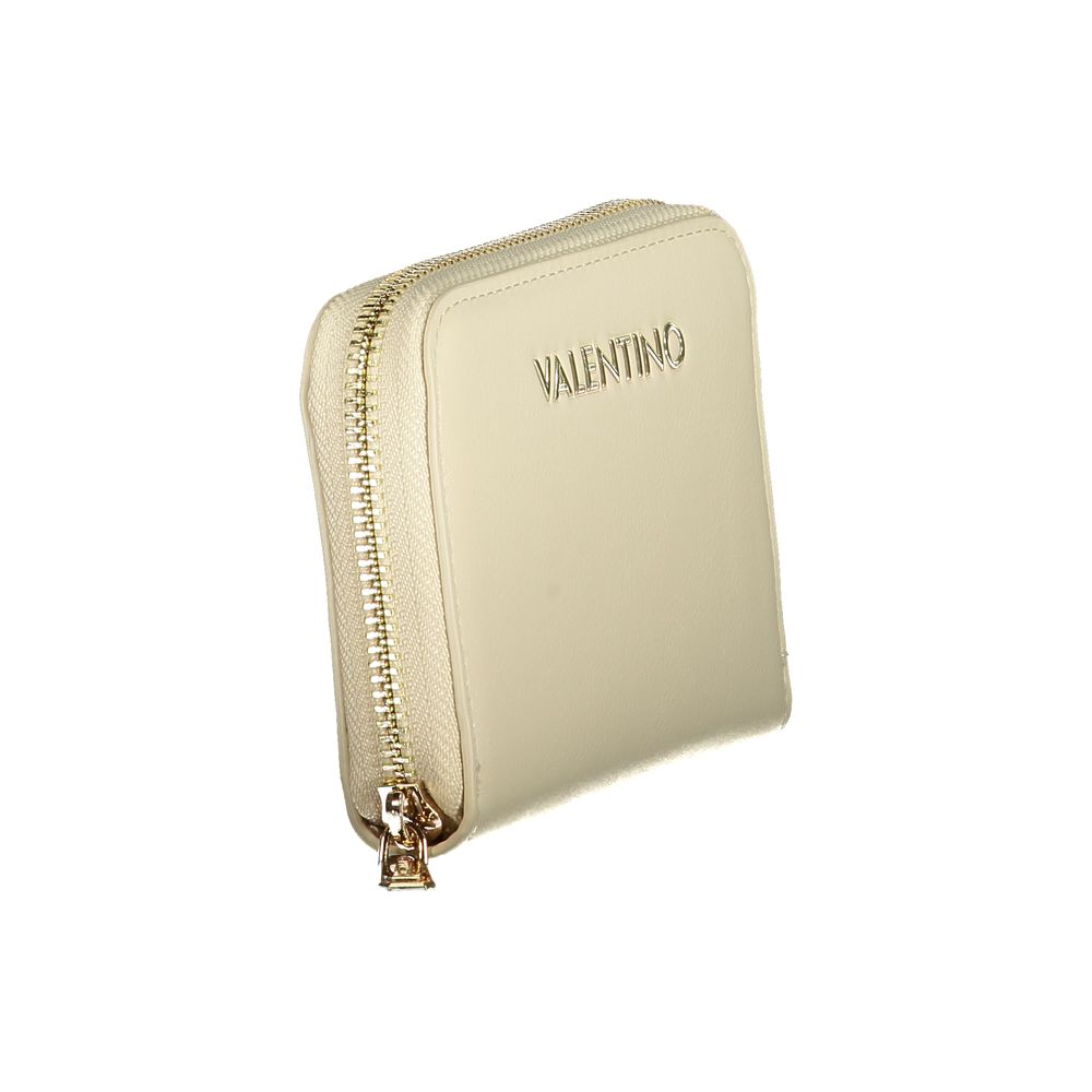 Mario Valentino Beige Polyurethane Women's Wallet | Regal Royce