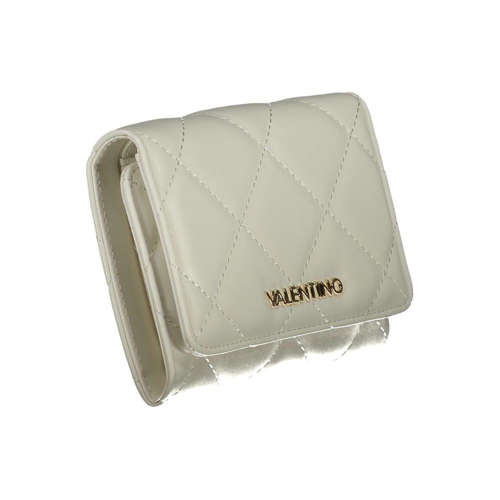 Mario Valentino Bianco Polyurethane Women's Wallet | Regal Royce
