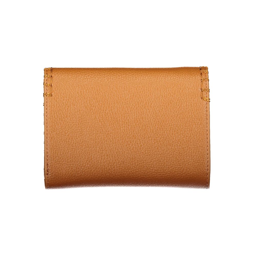 Mario Valentino Brown Polyurethane Womens Wallet | Regal Royce