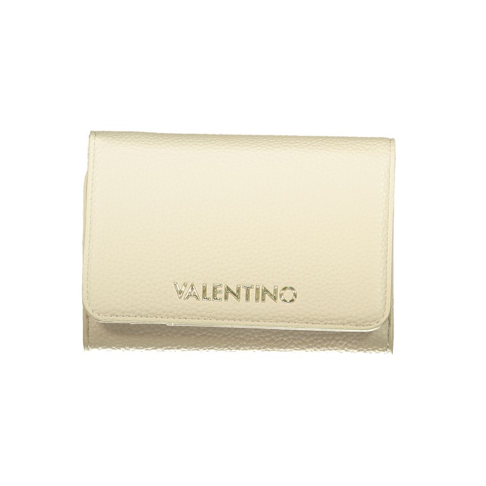 Mario Valentino Beige Polyurethane Women's Wallet | Regal Royce