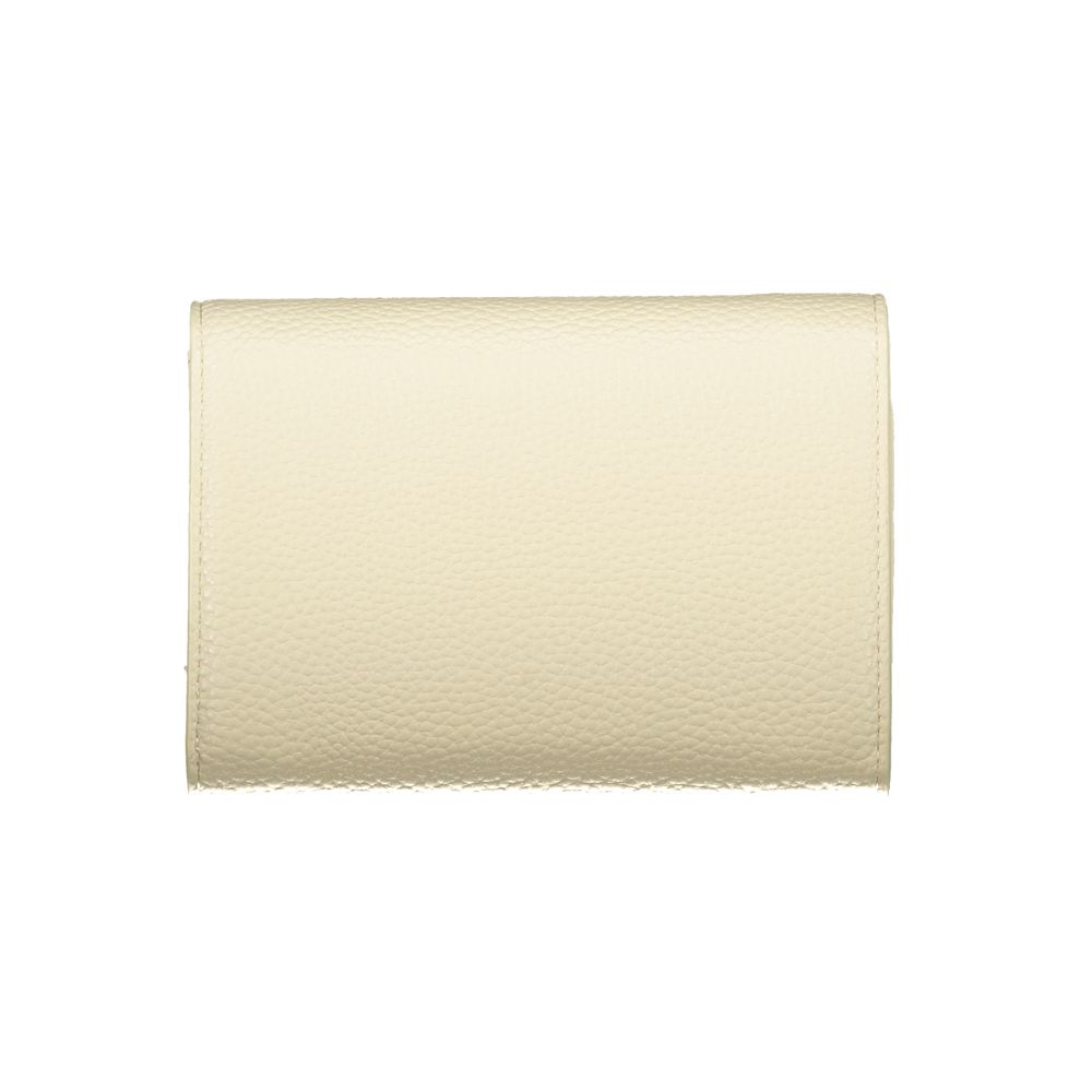 Mario Valentino Beige Polyurethane Women's Wallet | Regal Royce