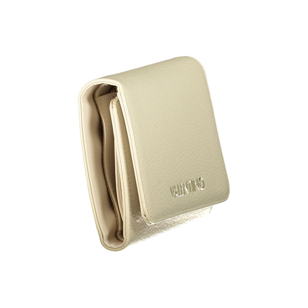 Mario Valentino Beige Polyurethane Women's Wallet | Regal Royce