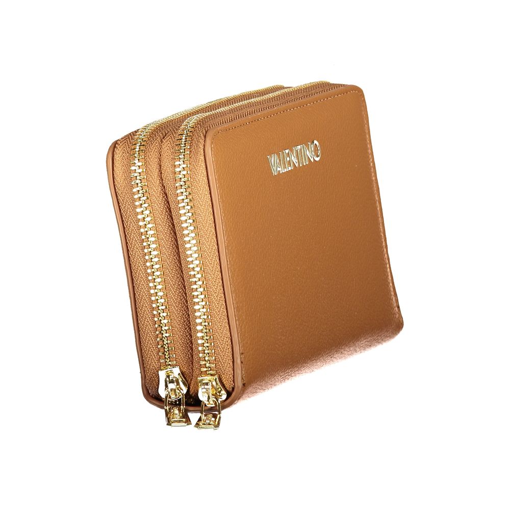 Mario Valentino Brown Polyurethane Women's Wallet | Regal Royce