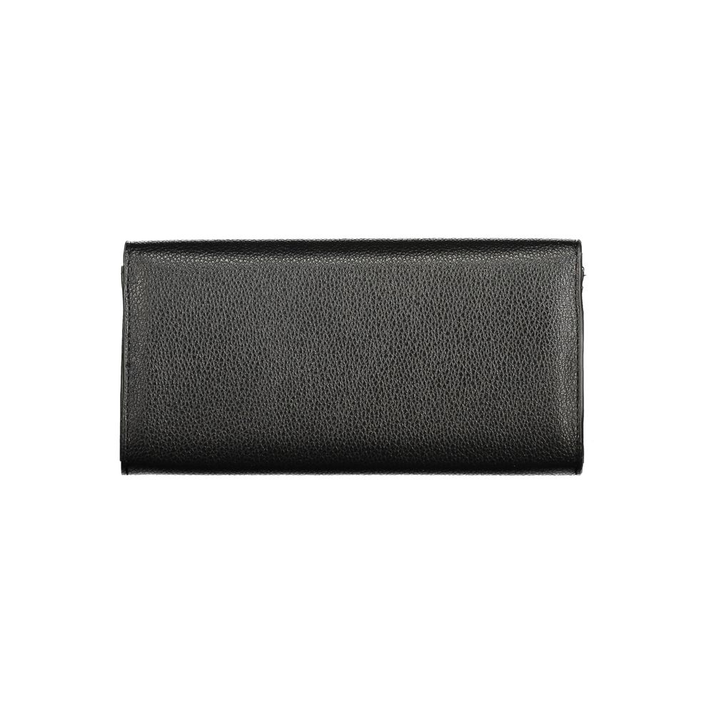 Mario Valentino Black Polyurethane Women's Wallet | Regal Royce