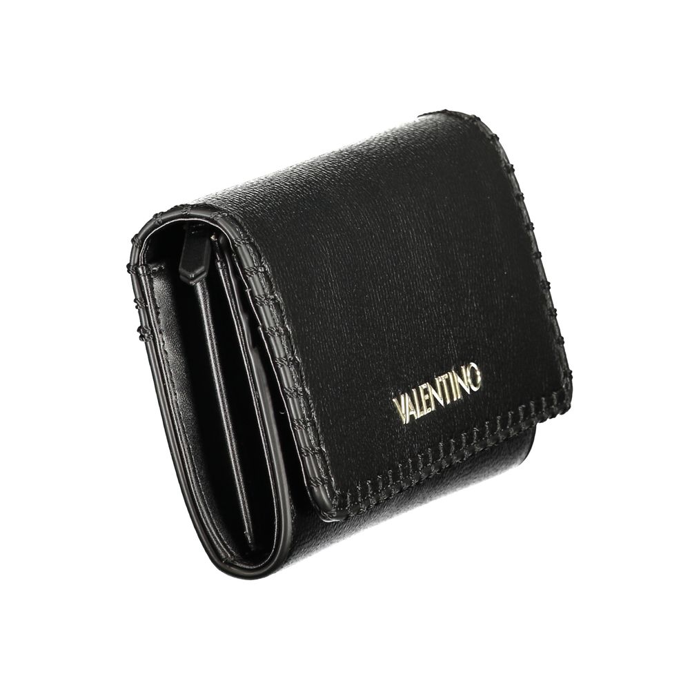 Mario Valentino Black Polyurethane Women's Wallet | Regal Royce