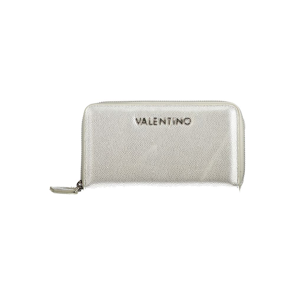 Mario Valentino Silver Polyurethane Womens Wallet | Regal Royce