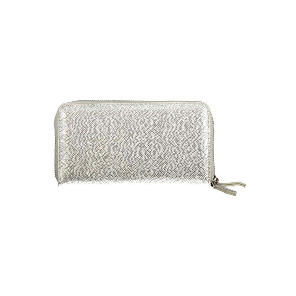 Mario Valentino Silver Polyurethane Womens Wallet | Regal Royce