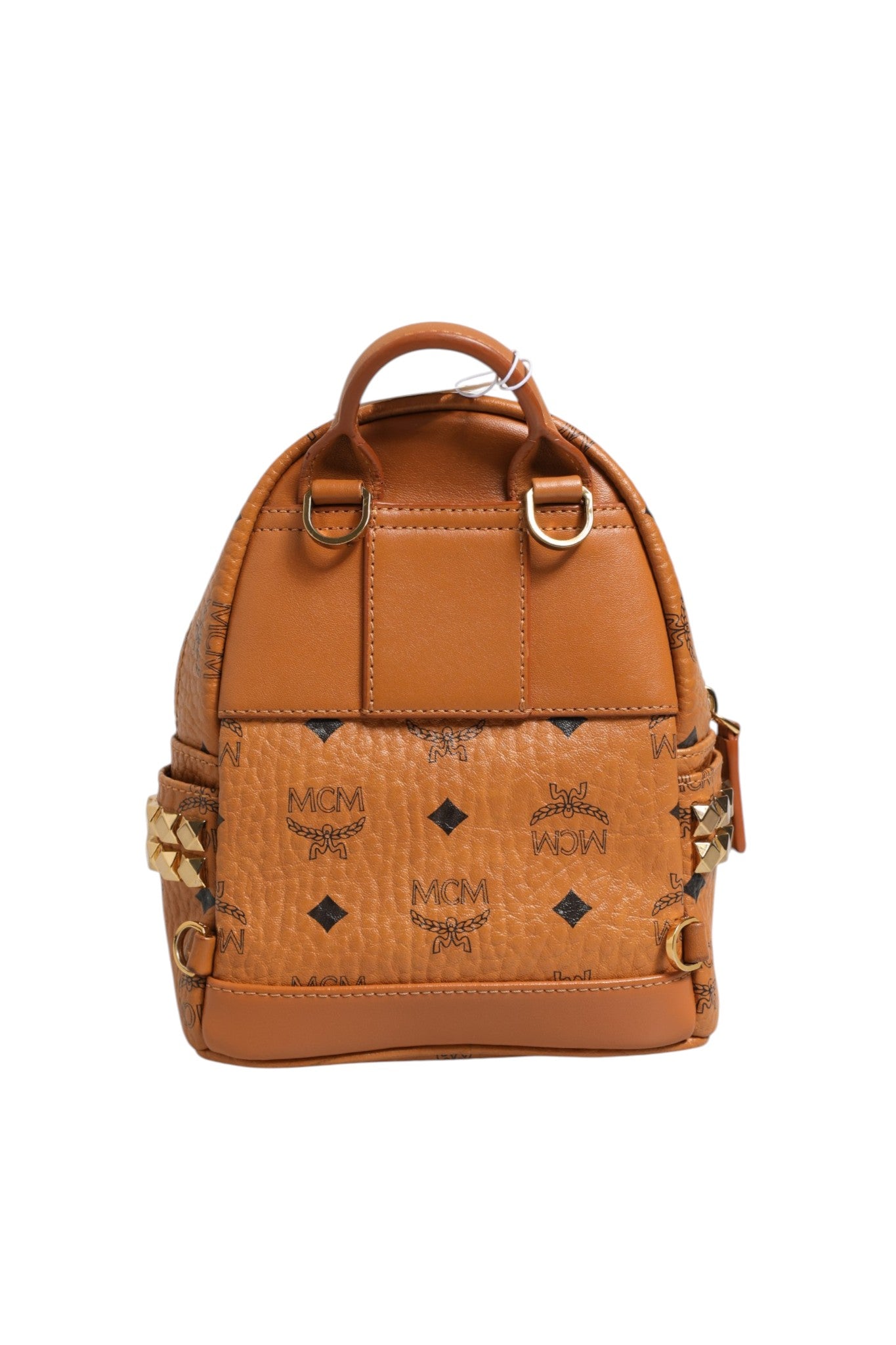 MCM Stark Mini Backpack in Visetos Cognac | Regal Royce