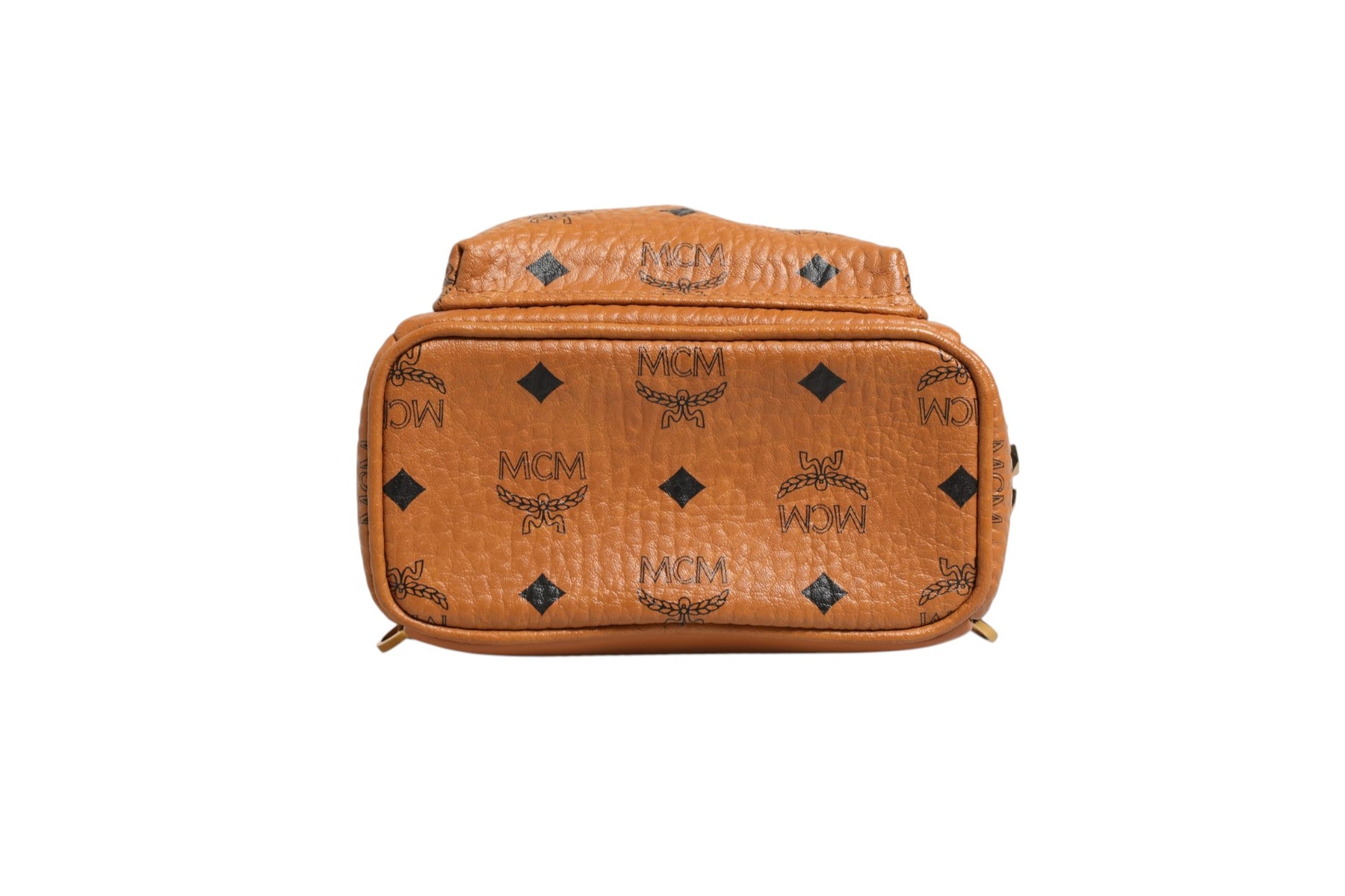 MCM Stark Mini Backpack in Visetos Cognac | Regal Royce