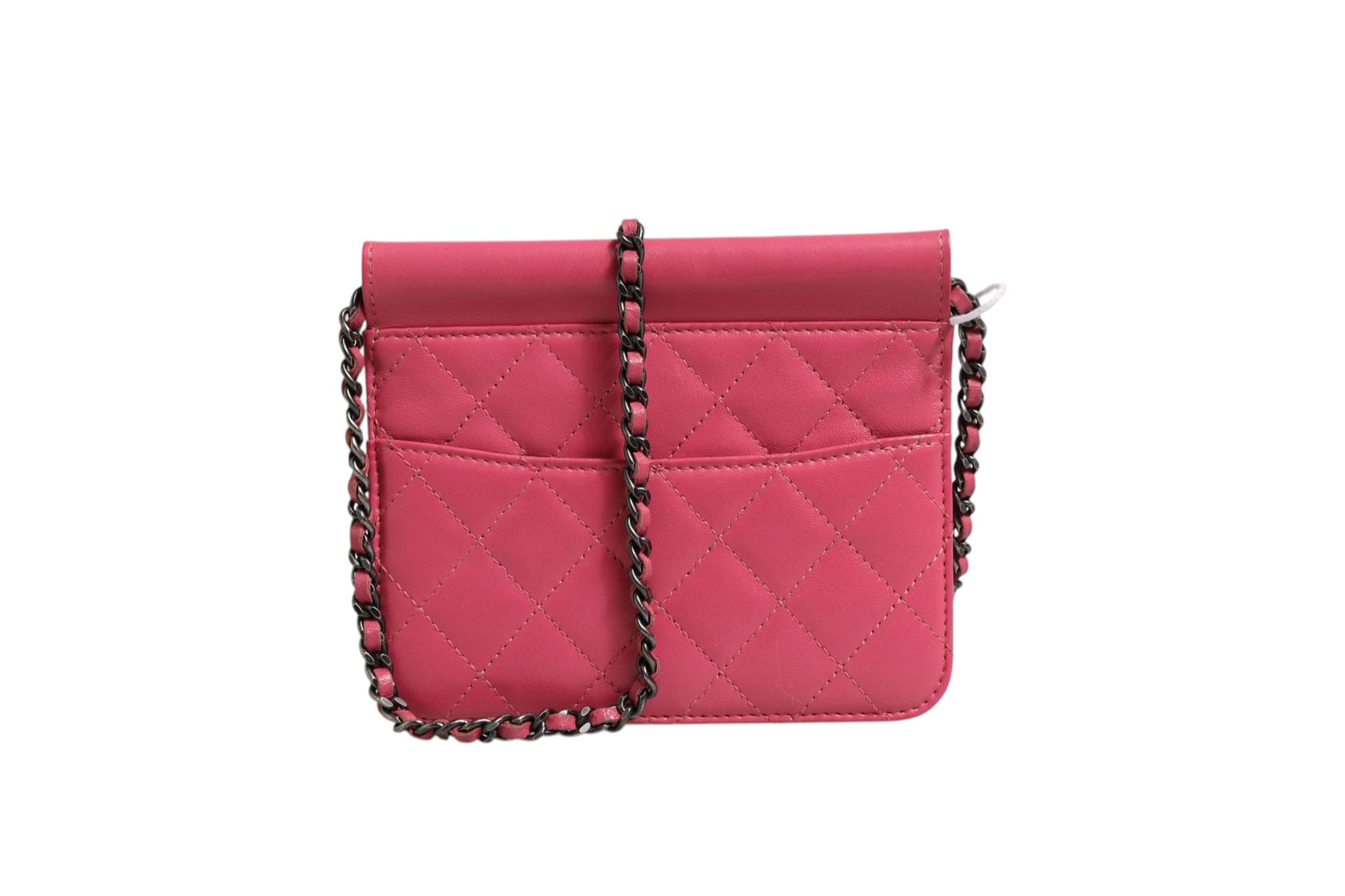 Chanel Pink Quilted Lambskin Leather Classic Square Mini Flap Bag | Regal Royce