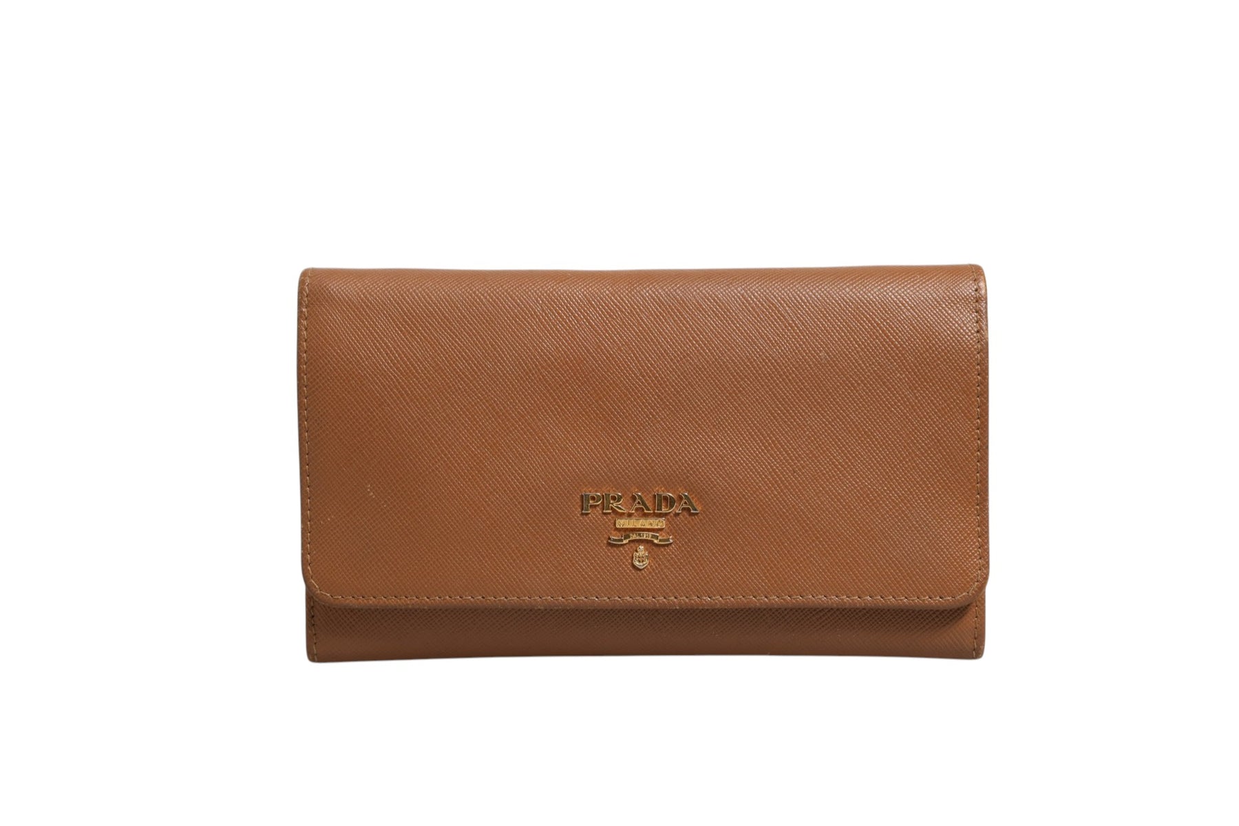 Prada Brown and Gold Wallet Strap | Regal Royce