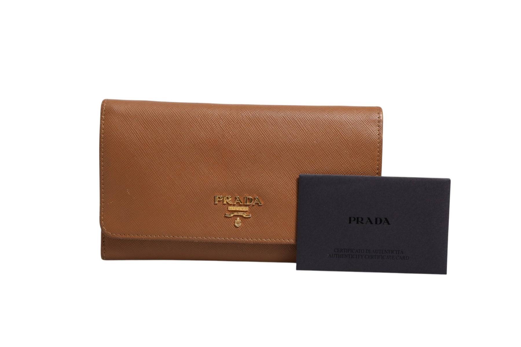 Prada Brown and Gold Wallet Strap | Regal Royce
