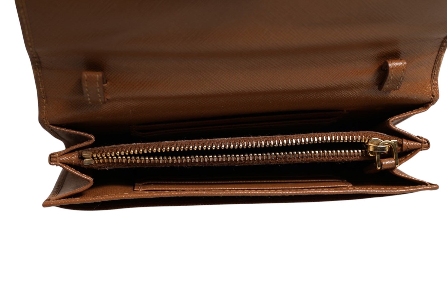 Prada Brown and Gold Wallet Strap | Regal Royce