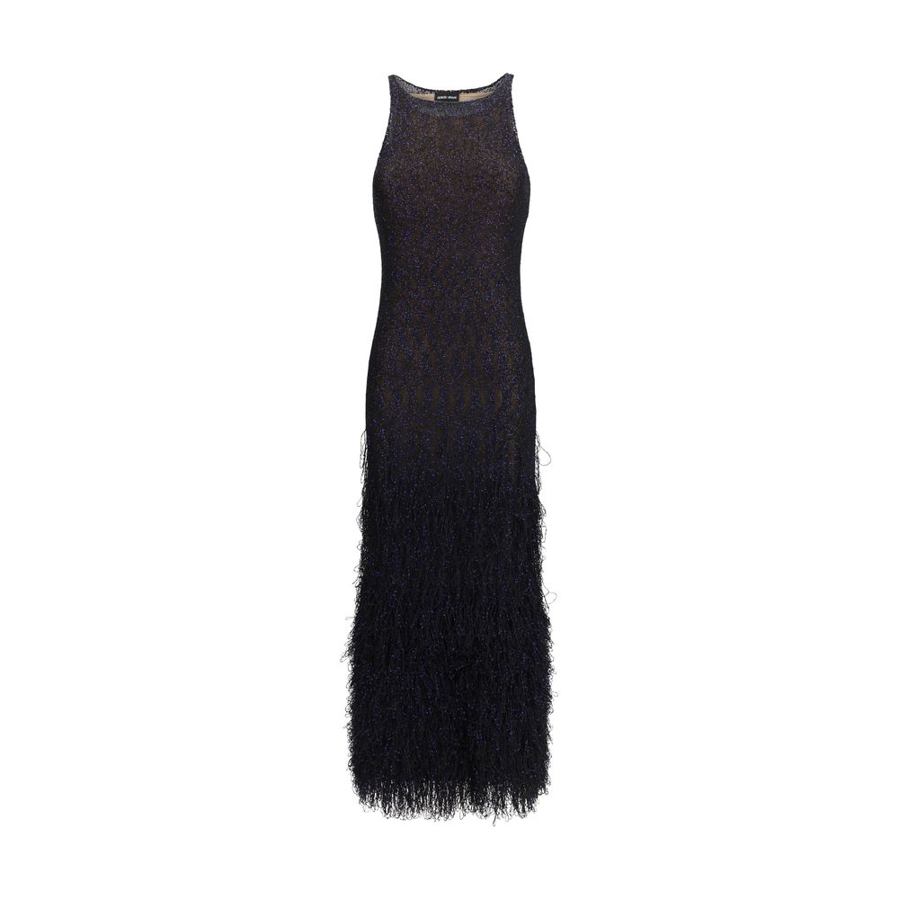 Giorgio Armani Blue Polyamide Cocktail Dress | Regal Royce
