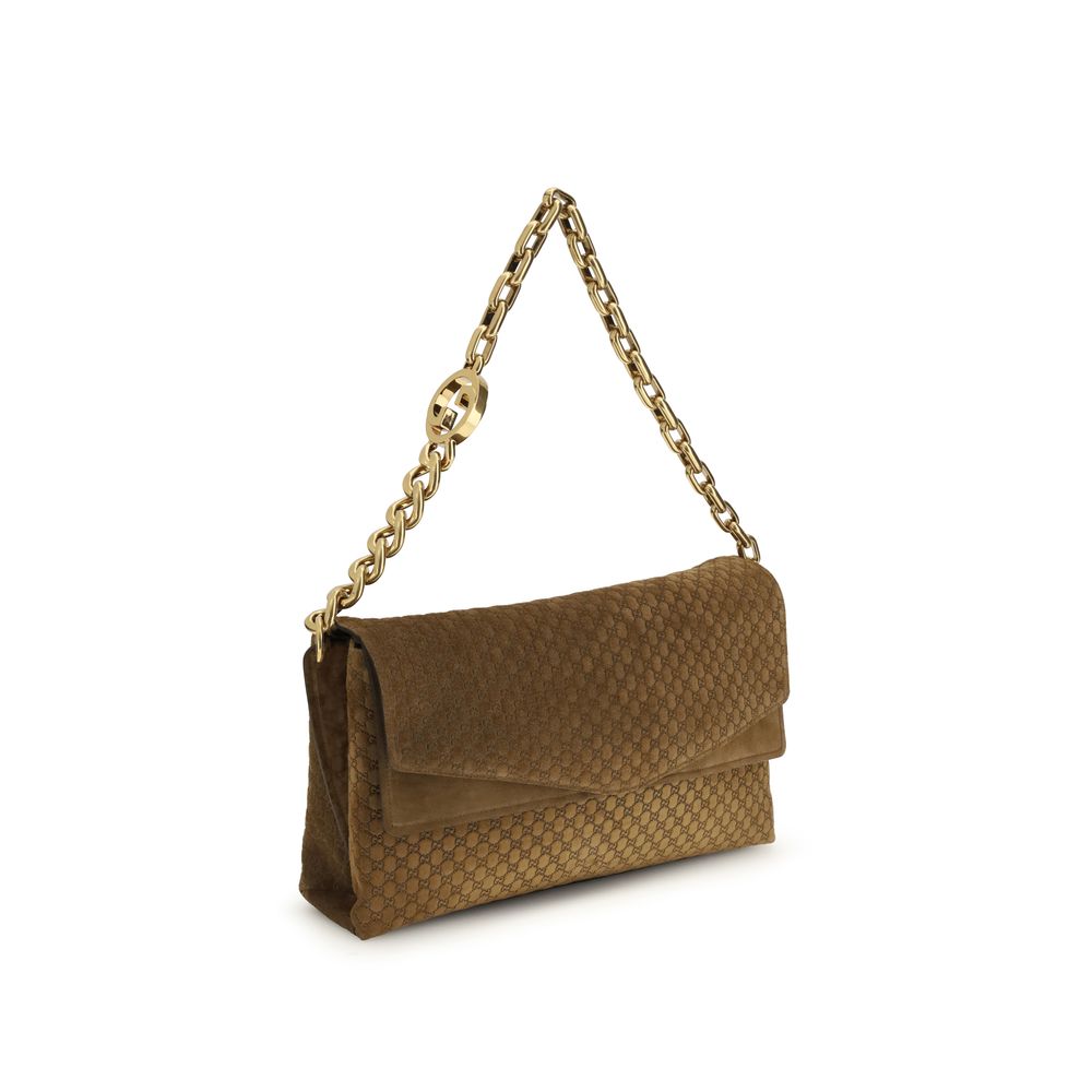 Gucci Brown Suede Leather Handbag | Regal Royce