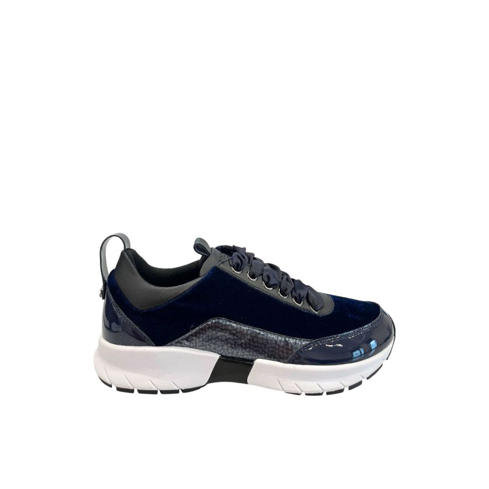 Borbonese Blue Synthetic Women's Sneakers | Regal Royce