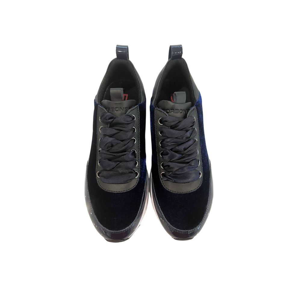 Borbonese Blue Synthetic Women's Sneakers | Regal Royce