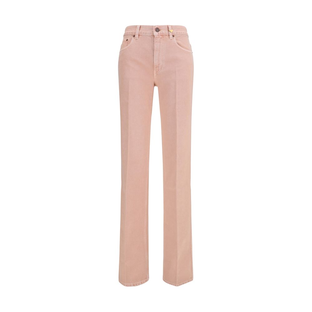 Chloé Multicolor Cotton Straight-Leg Jeans | Regal Royce
