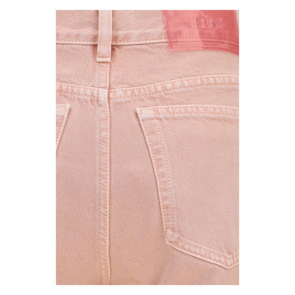 Chloé Multicolor Cotton Straight-Leg Jeans | Regal Royce