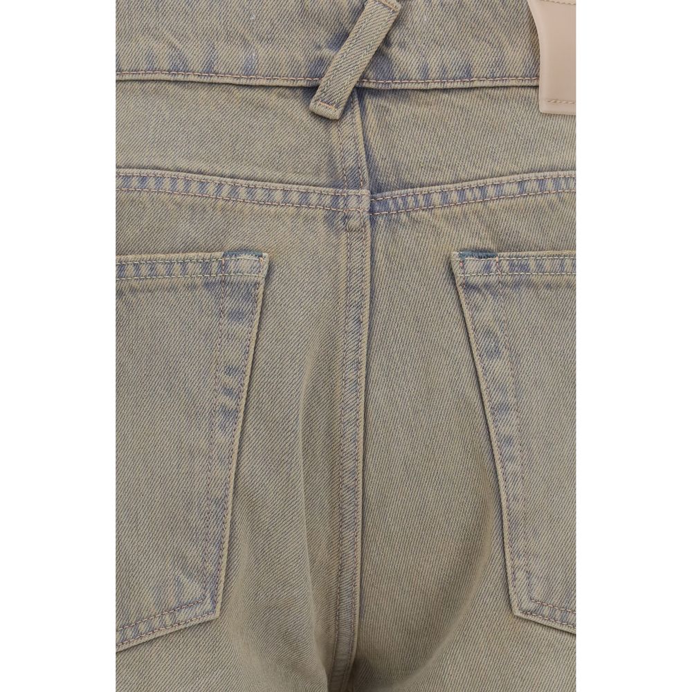 Our Legacy Bicolor Cotton Bootcut Jeans | Regal Royce