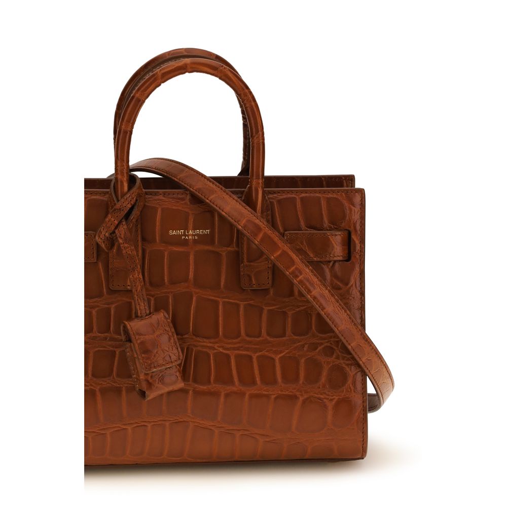 Saint Laurent Brown Calf Leather Bos Taurus Handbag | Regal Royce