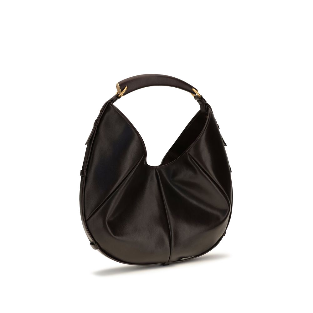 Saint Laurent Brown Calf Leather Bos Taurus Shoulder Bag | Regal Royce