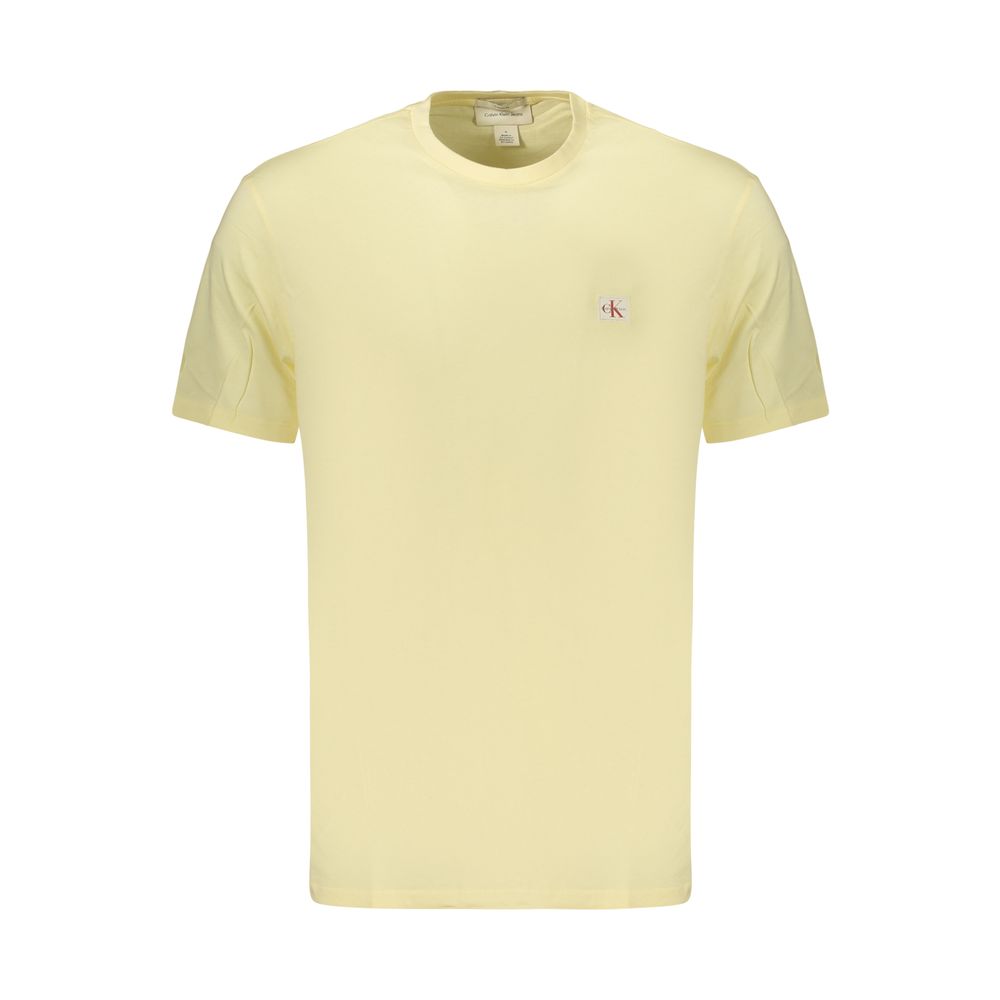 Calvin Klein Yellow Cotton Men's T-Shirt | Regal Royce